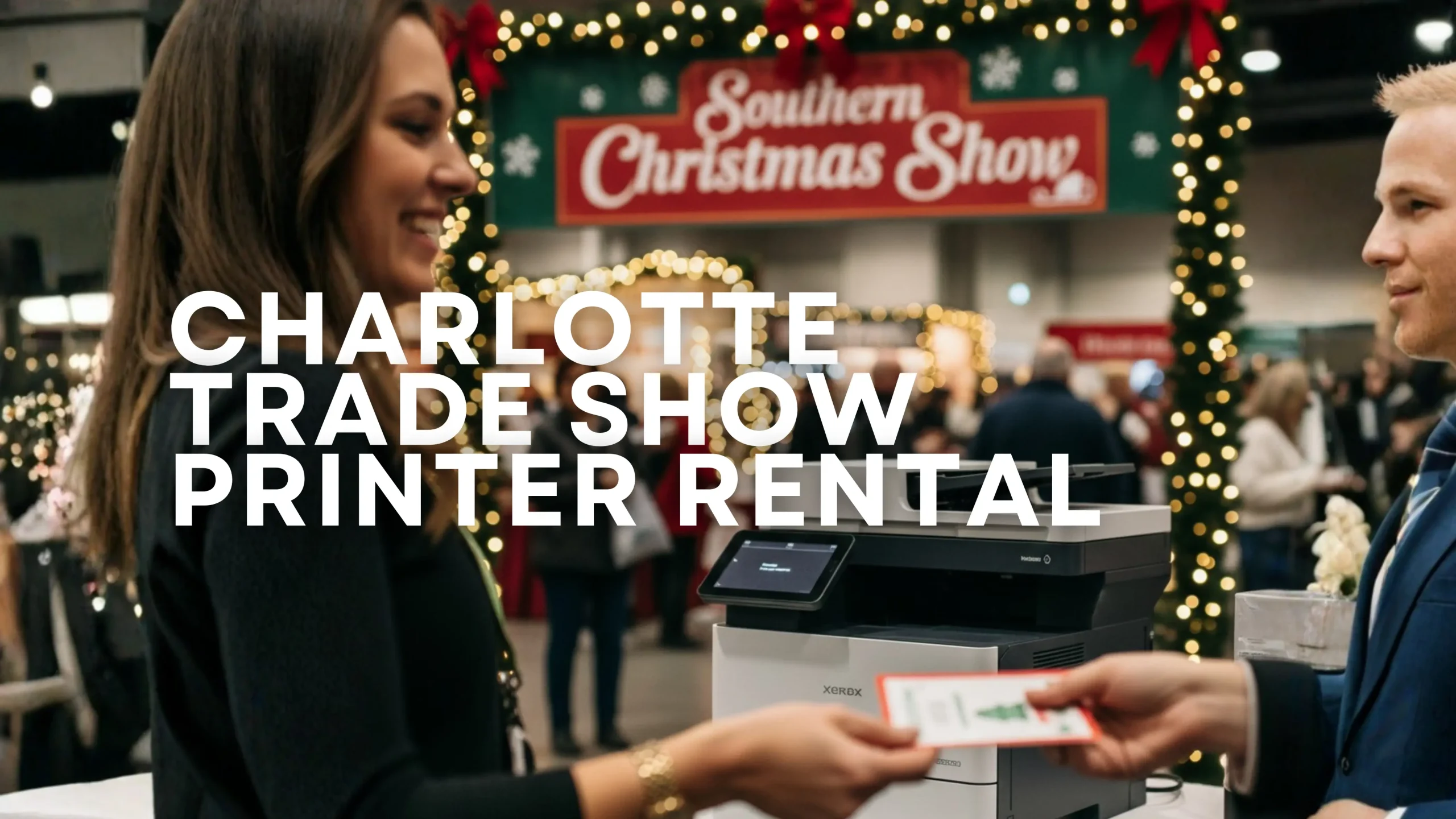 Charlotte Trade Show Printer Rental for Southern Christmas Show vendors, high-speed printer rental for receipts and ticketing